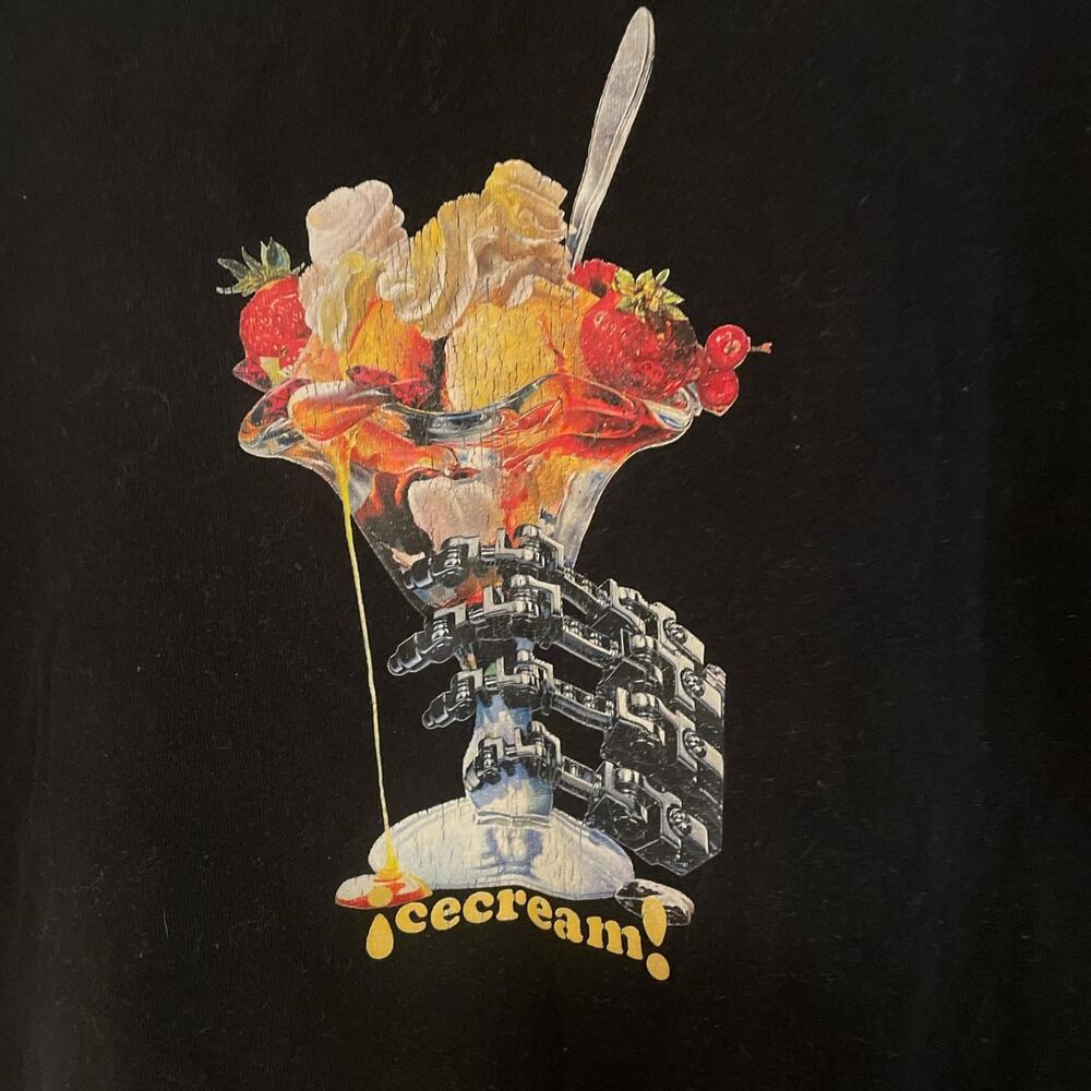 Ice-cream Men's Black T-shirt